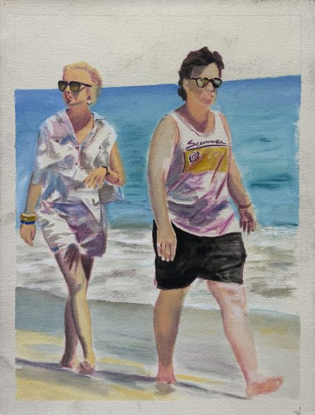 [Untitled] A Beach Couple in the Summer
