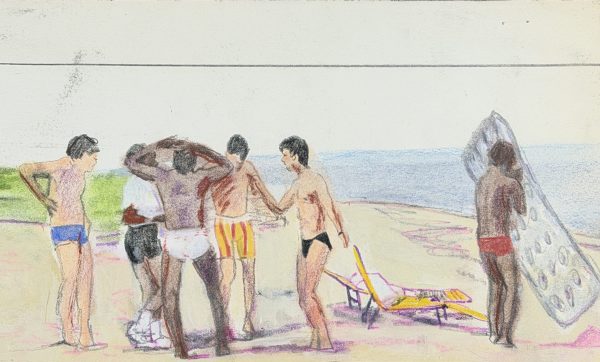 [Untitled] Undated Simple Beach Scene